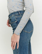 High Waist Flare Jeans | Blue Wash