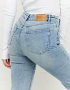 High Waist Flare Jeans | Blue Wash