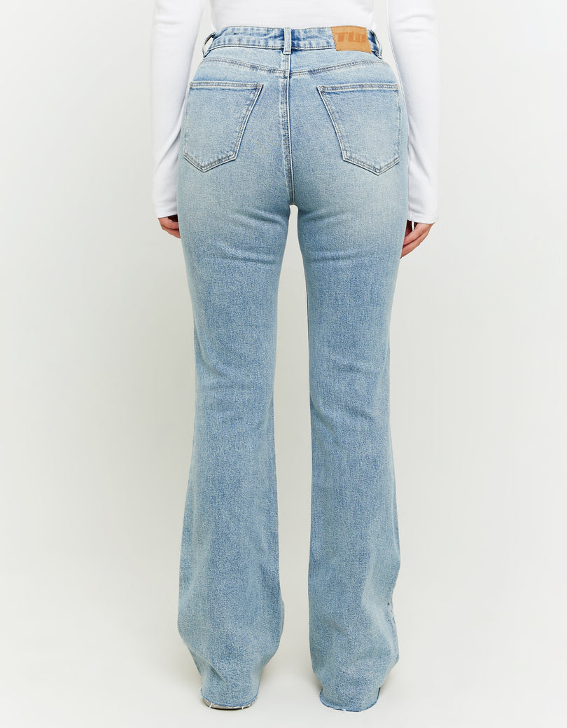 High Waist Flare Jeans | Blue Wash
