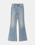 High Waist Flare Jeans | Blue Wash