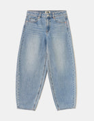 High Waist Barrel Jeans | Vintage Wash