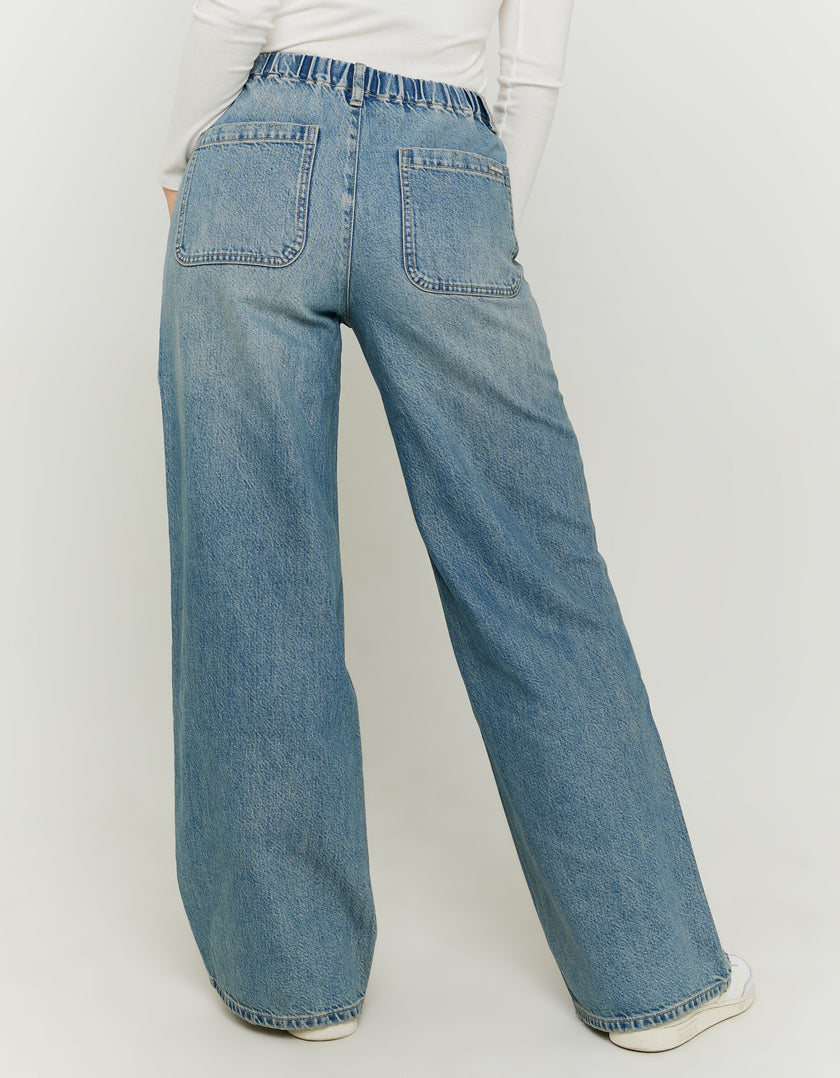 Baggy  jeans tied at waist | Blue Wash