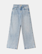 Low Waist Straight Leg Jeans | Blue Wash