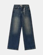 Low Waist Straight Leg Jeans | Vintage Wash