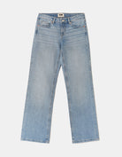 Low Waist Straight Jeans | Bleached