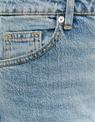 Low Waist Straight Jeans | Blue Wash