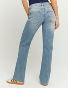 Low Waist Straight Jeans | Blue Wash