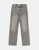 Low Waist Straight Jeans | Grey Wash
