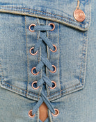 Mid Waist Flare Jeans | Blue Wash