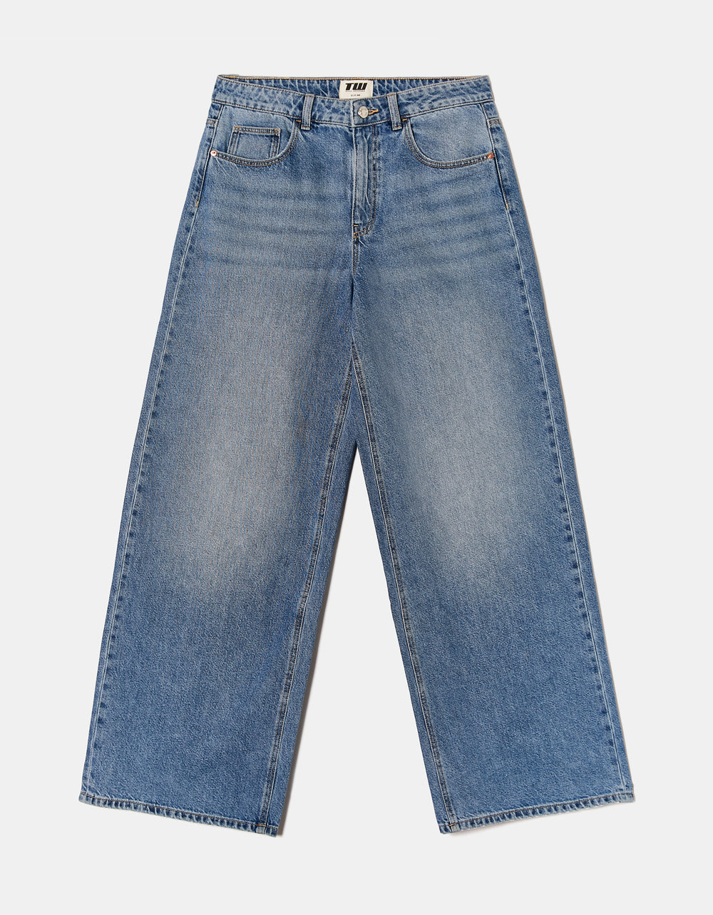 Mid Waist Baggy Jeans | Dark Wash