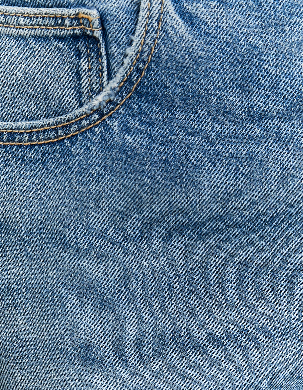 Mid Waist Baggy Jeans | Dark Wash