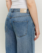 Mid Waist Baggy Jeans | Dark Wash
