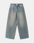 Mid Waist Baggy Jeans | Blue Wash