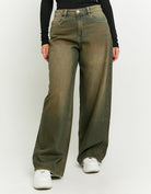 Mid Waist Baggy Jeans | Blue Wash