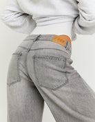 Mid Waist Baggy Jeans | Grey Wash