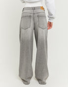Mid Waist Baggy Jeans | Grey Wash