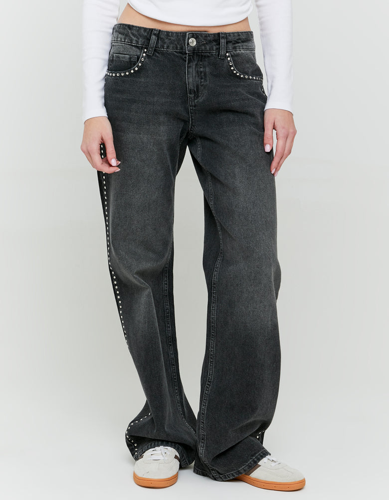 Low Waist Jeans | Grey Wash