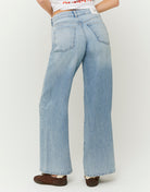 Mid Waist Wide Leg Jeans | Blue Wash