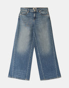 Mid Waist Wide Leg Jeans | Vintage Wash