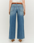 Mid Waist Wide Leg Jeans | Vintage Wash
