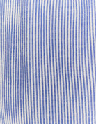 Wide Leg Linen Trousers | Blue Striped