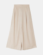 Wide Leg Trousers | Beige