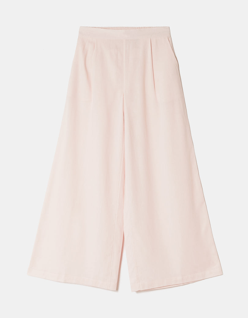Wide Leg Trousers | Pink