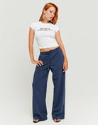 Mid Waist Jogger | Blue