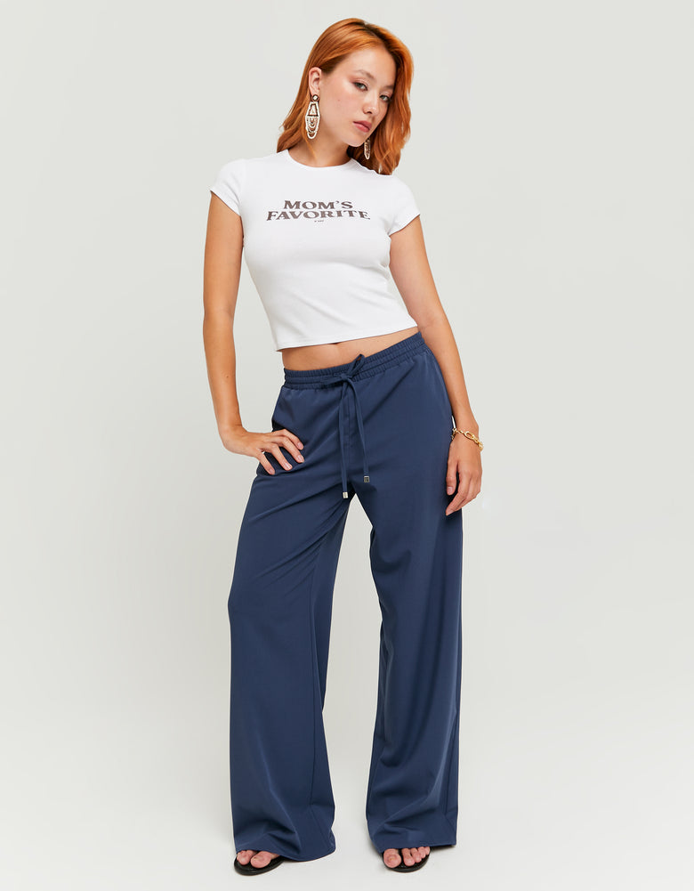Mid Waist Jogger | Blue
