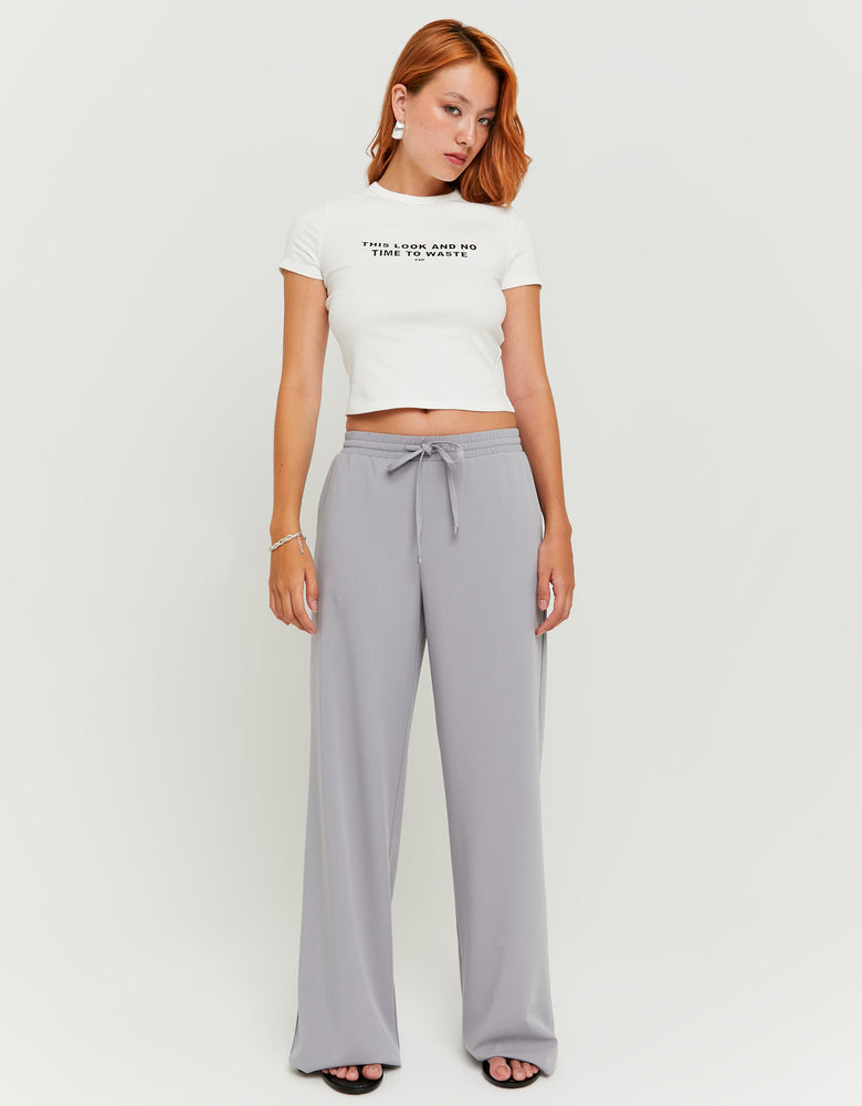 Mid Waist Jogger | Grey