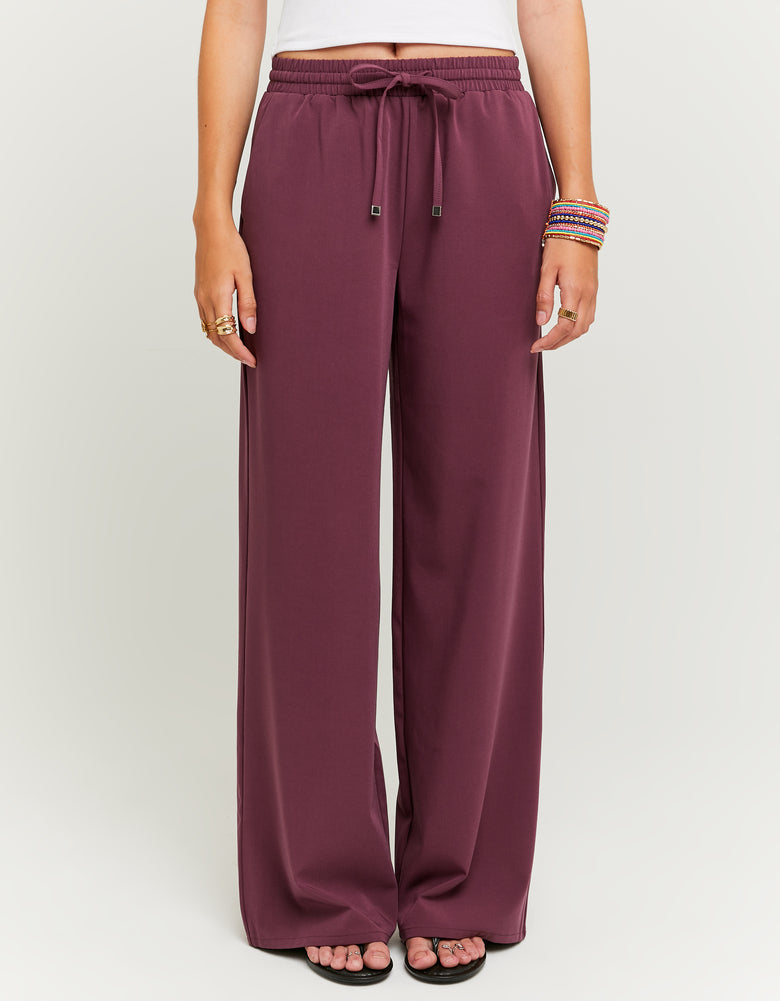 Mid Waist Jogger | Bordeau