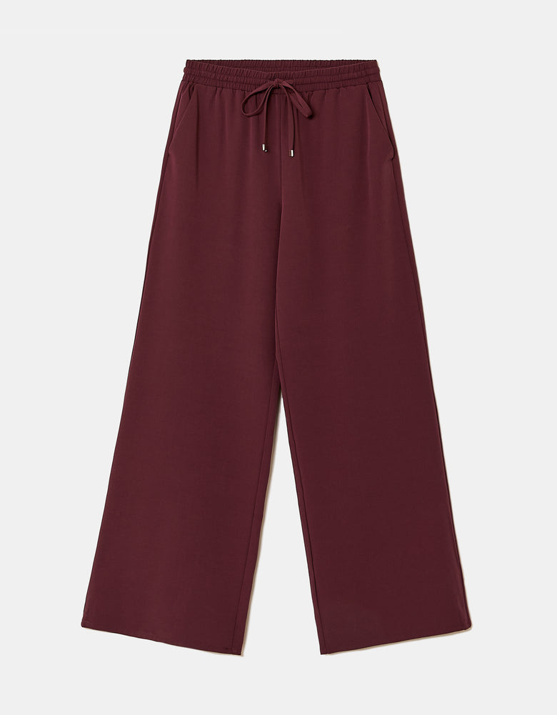 Mid Waist Jogger | Bordeau