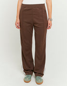Loose Jogger With Stripes | Brown