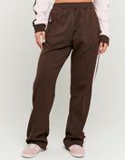 Joggers with Stripes | Brown