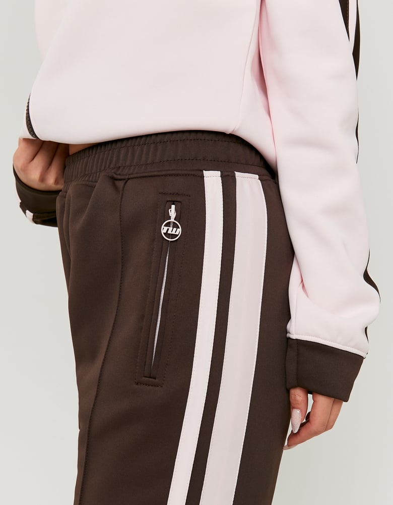 Joggers with Stripes | Brown