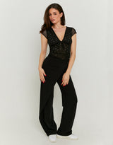 Wrapped Tailored Trousers | Black