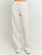 Wide Leg Basic Joggers | Grey
