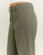 High Waist Straight Tailoring Trousers | Kaki