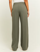 High Waist Straight Tailoring Trousers | Kaki
