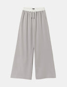 Mid Waist Wide Leg Trousers | Grey