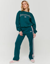 Jogging Pants with Print | Green