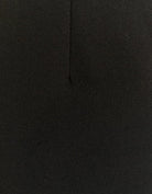 Straight Mid Waist Trousers | Black