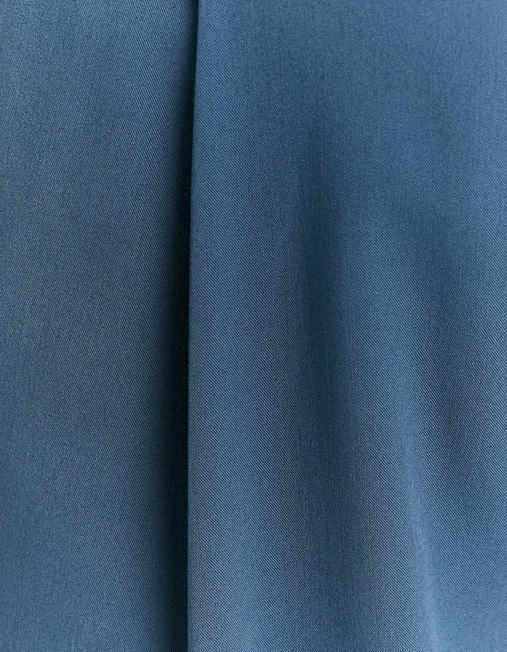 Mid Waist Wide Leg Trousers | Blue