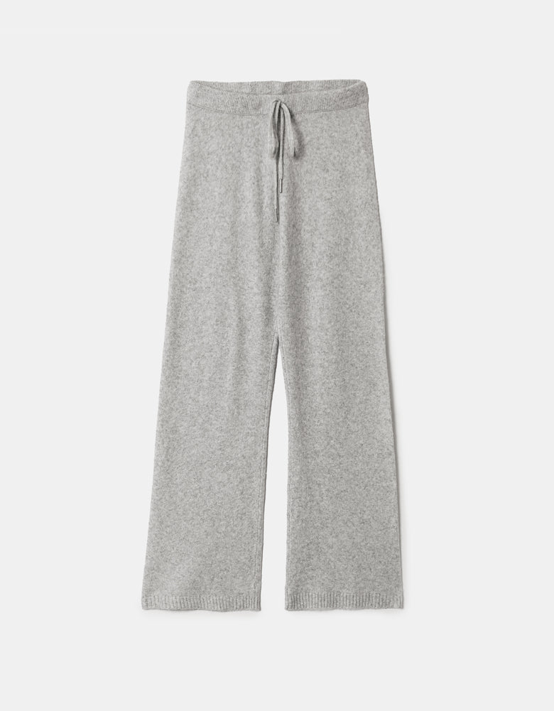 Flare Knitted Trousers | Grey