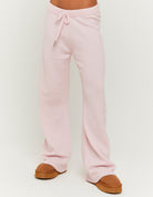 Flare Knitted Trousers | Pink