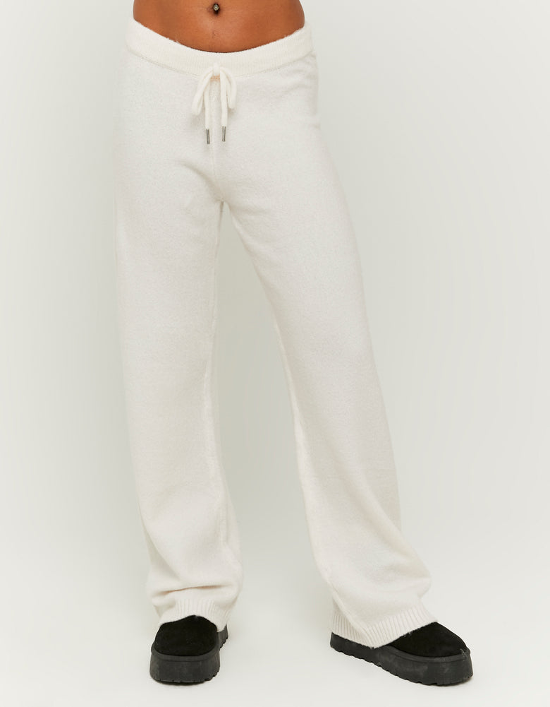 Flare Knitted Trousers | Off White