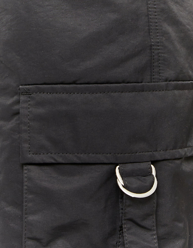 Cargo Parachute Trousers | Black