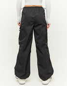 Cargo Parachute Trousers | Black