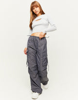 Cargo Parachute Trousers | Grey