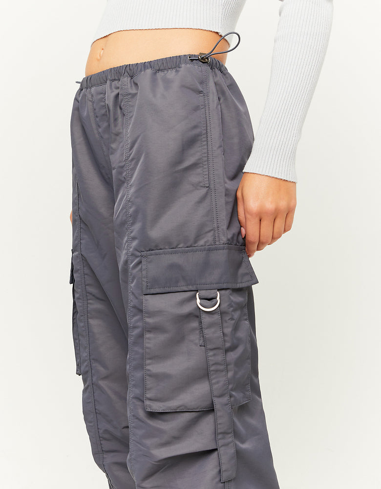 Cargo Parachute Trousers | Grey